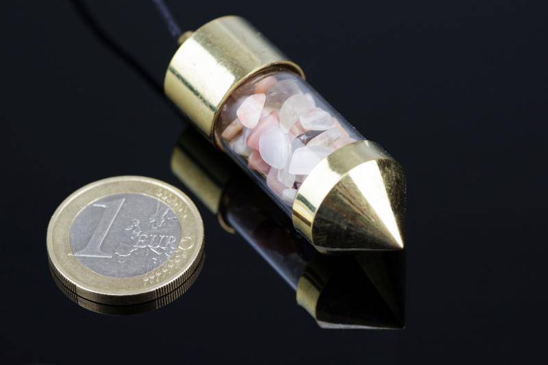 Moonstone pendulum – Brass