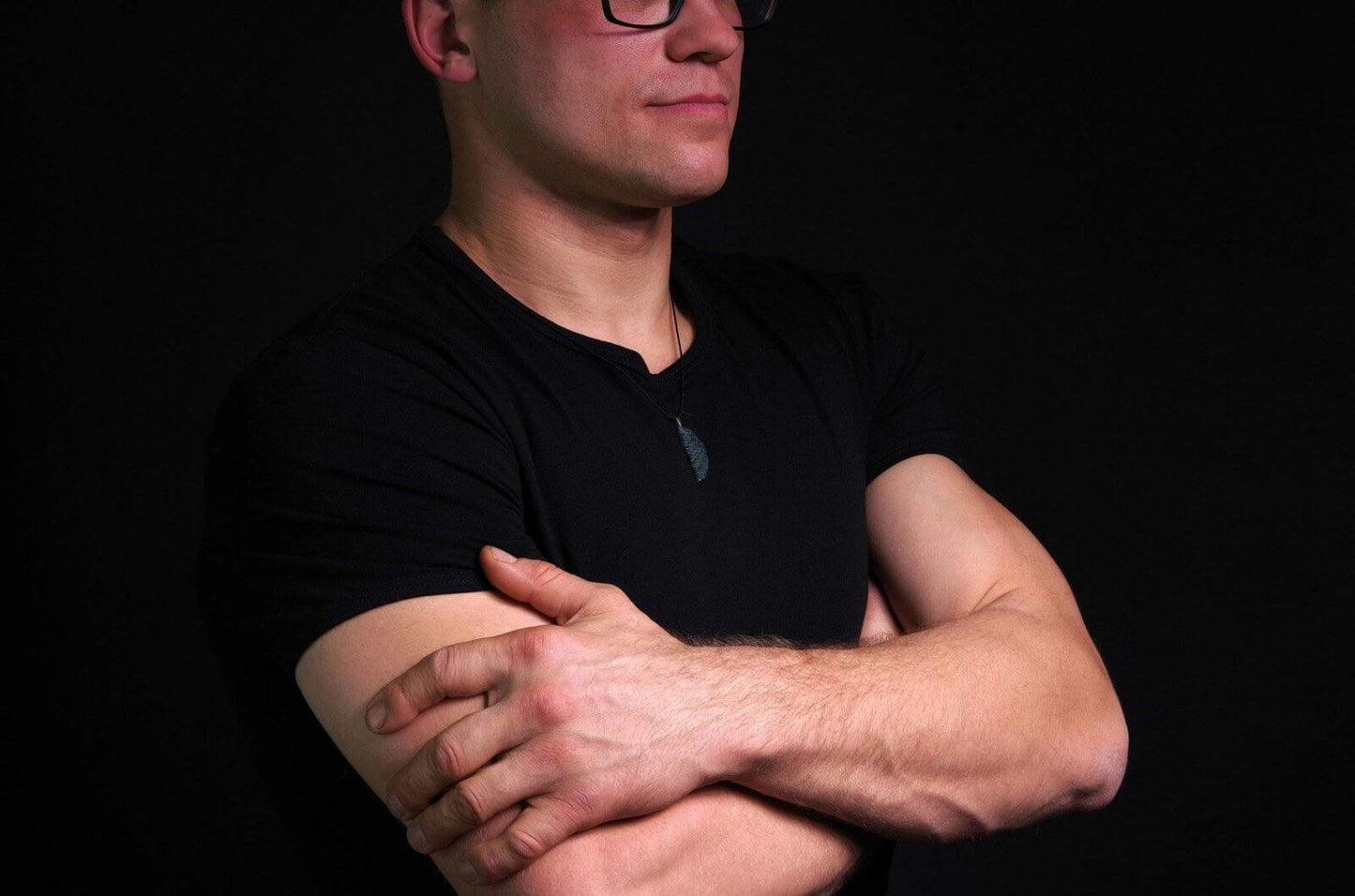 Moss agate pendant – Wing