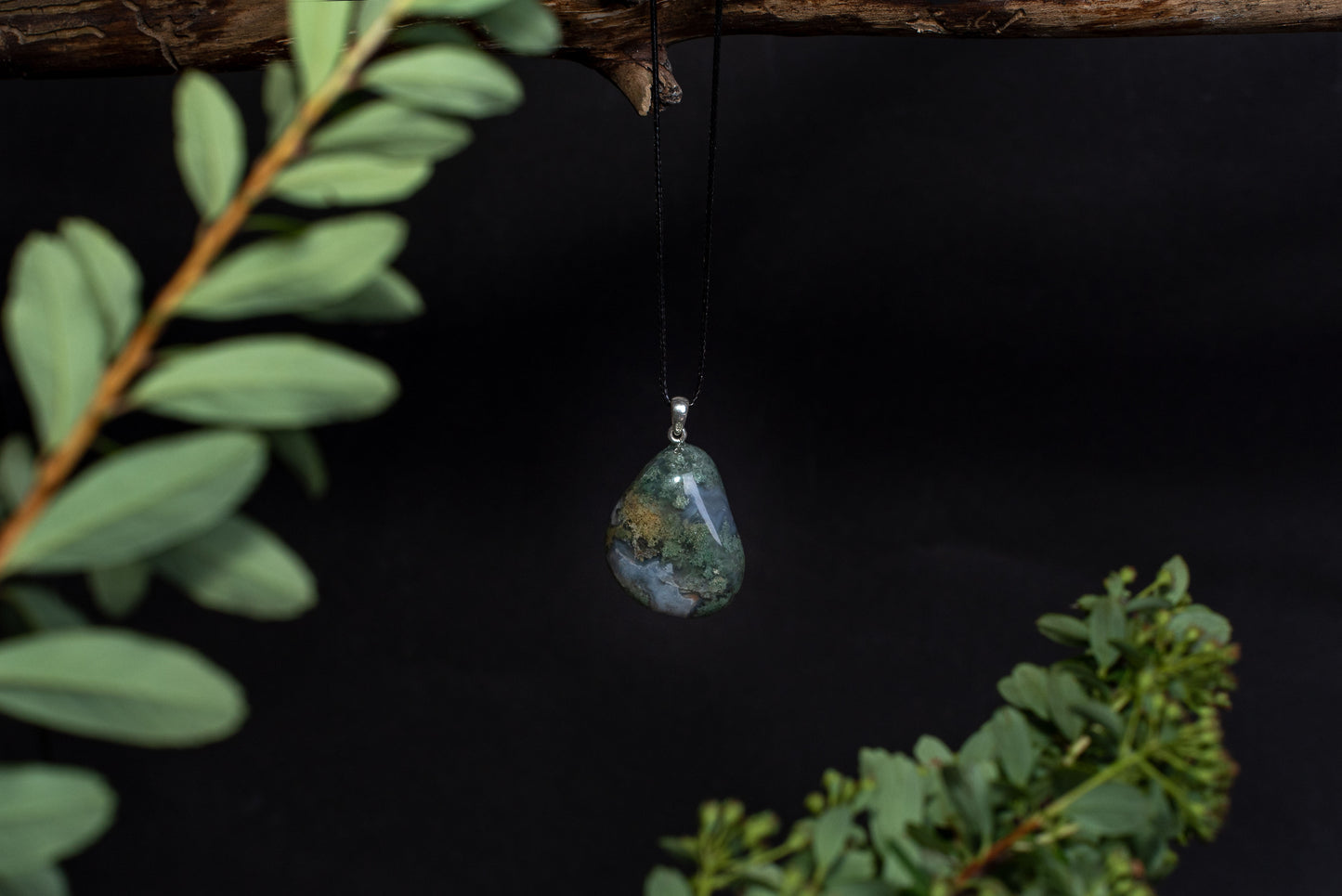 Moss agate – 925 silver - www.Crystals.eu