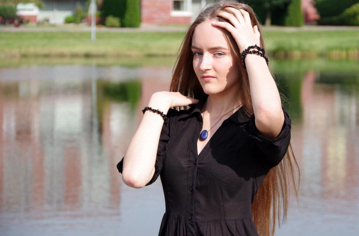 Obsidian bracelet – Chips