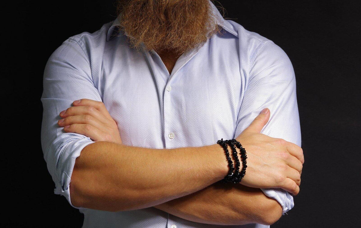 Obsidian bracelet – Chips