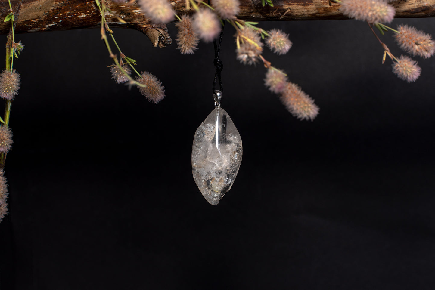 Quartz with inclusions – 925 silver - www.Crystals.eu