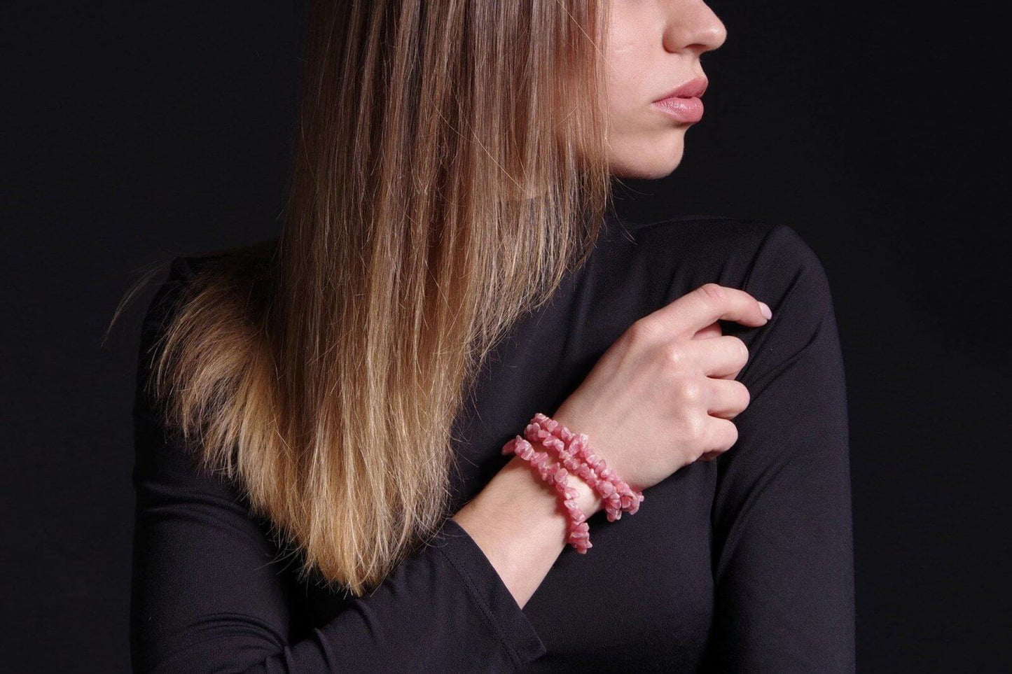 Rhodochrosite bracelet – Chips