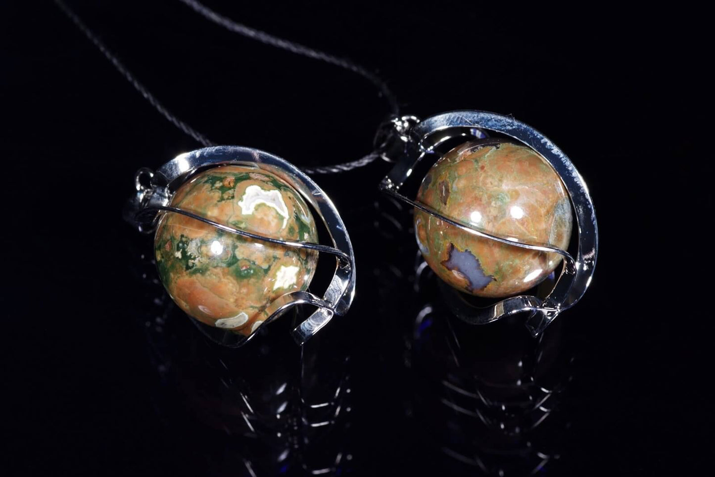 Rhyolite pendant – Sphere 20mm