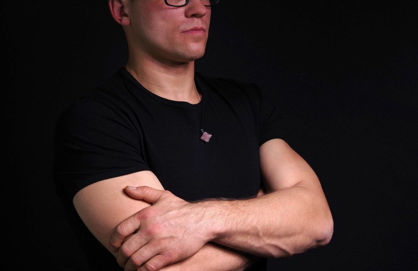 Rose Quartz pendant – Merkabah