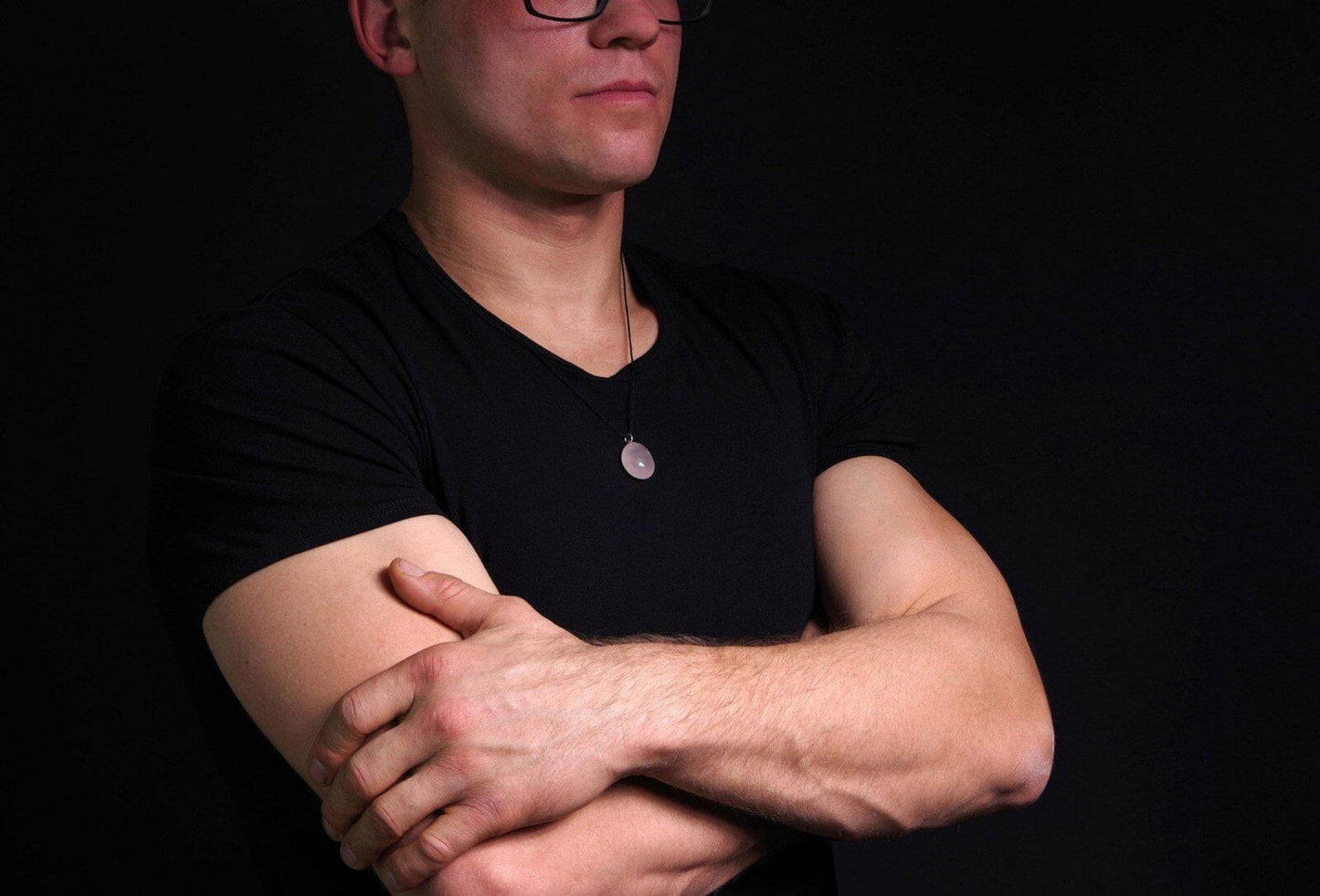 Rose quartz pendant – Pebble