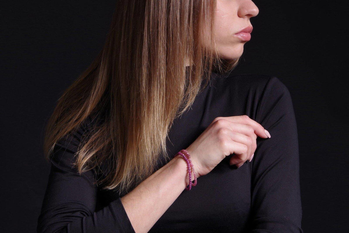 Rubellite bracelet – 3-4mm