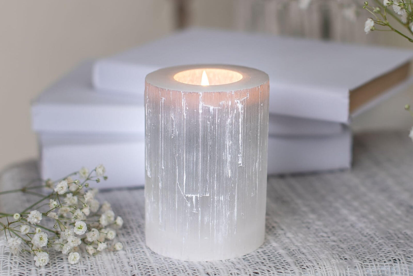 Selenite – candlelight 5