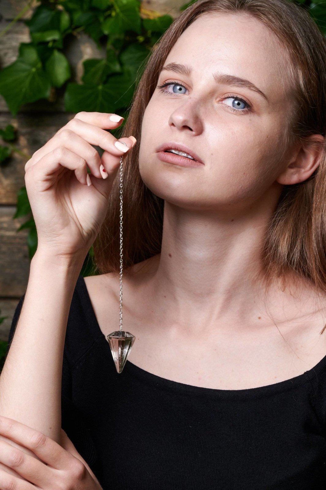 Smoke quartz pendulum – Point