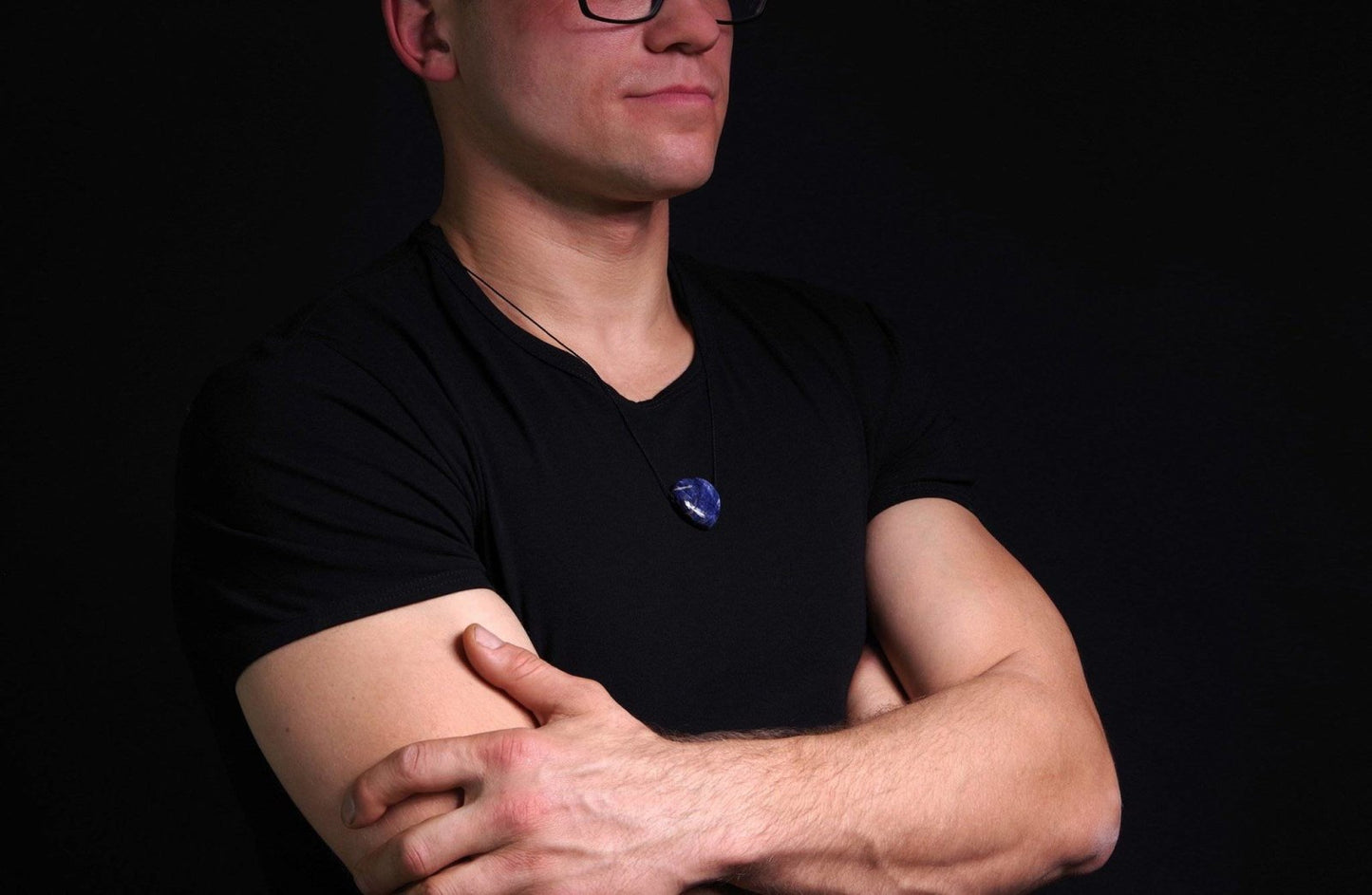 Sodalite pendant – Heart