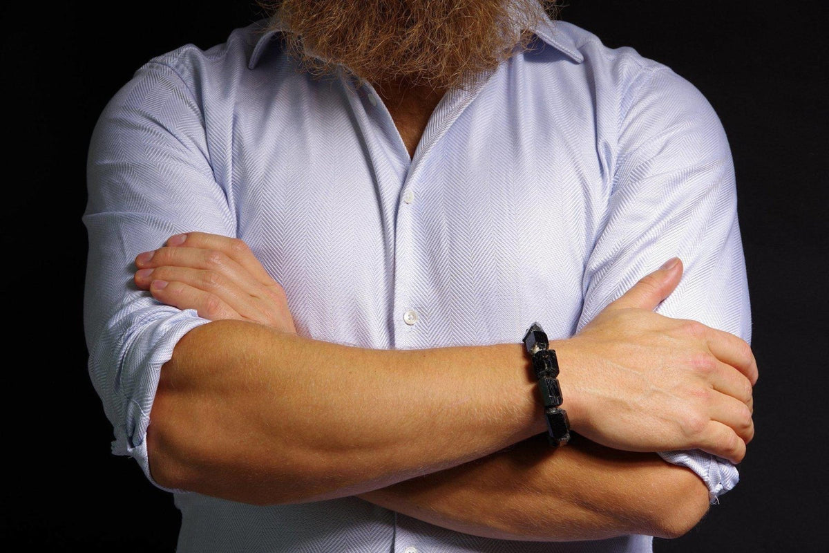 Tourmaline schorl bracelet – Raw