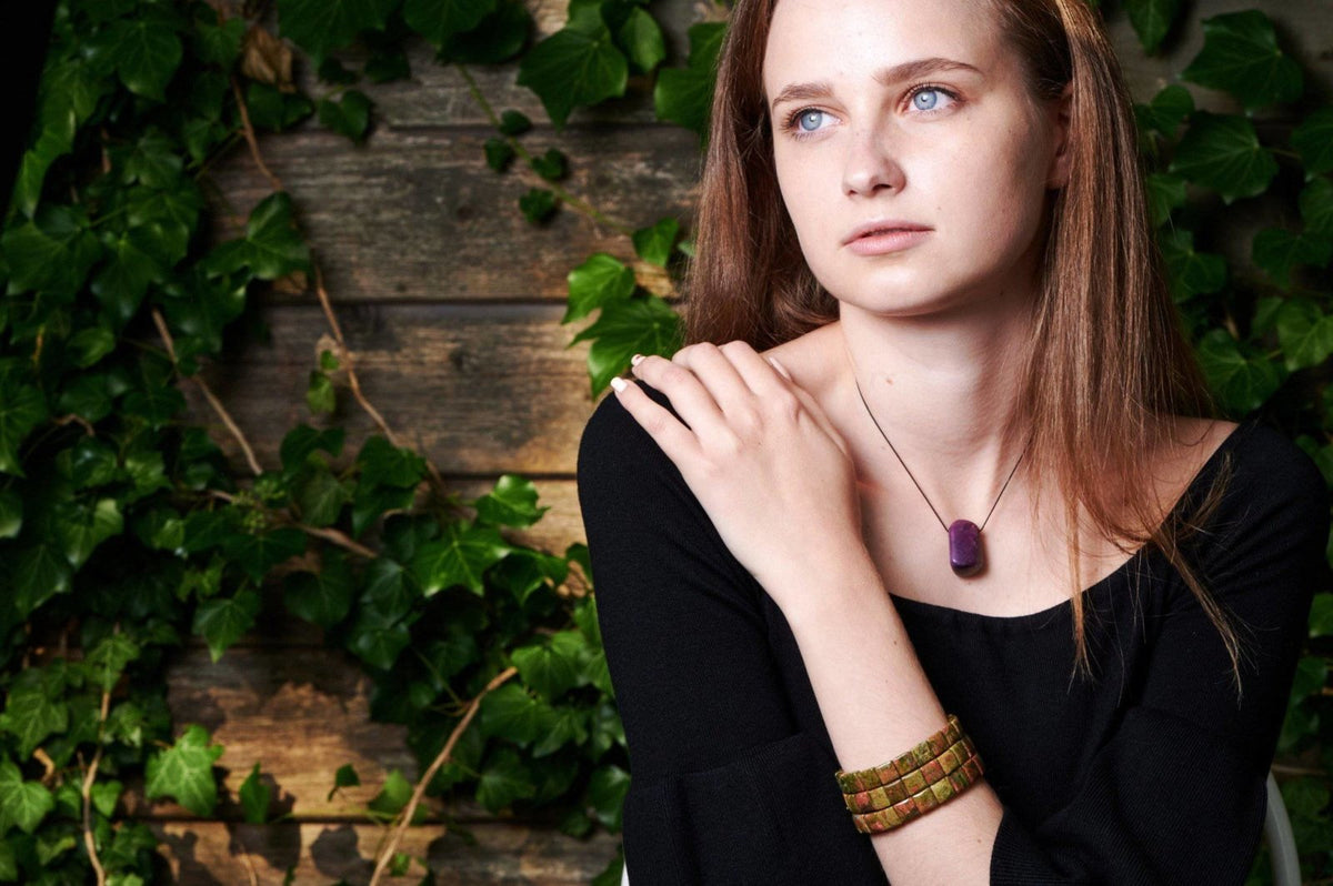 Unakite bracelet – Square