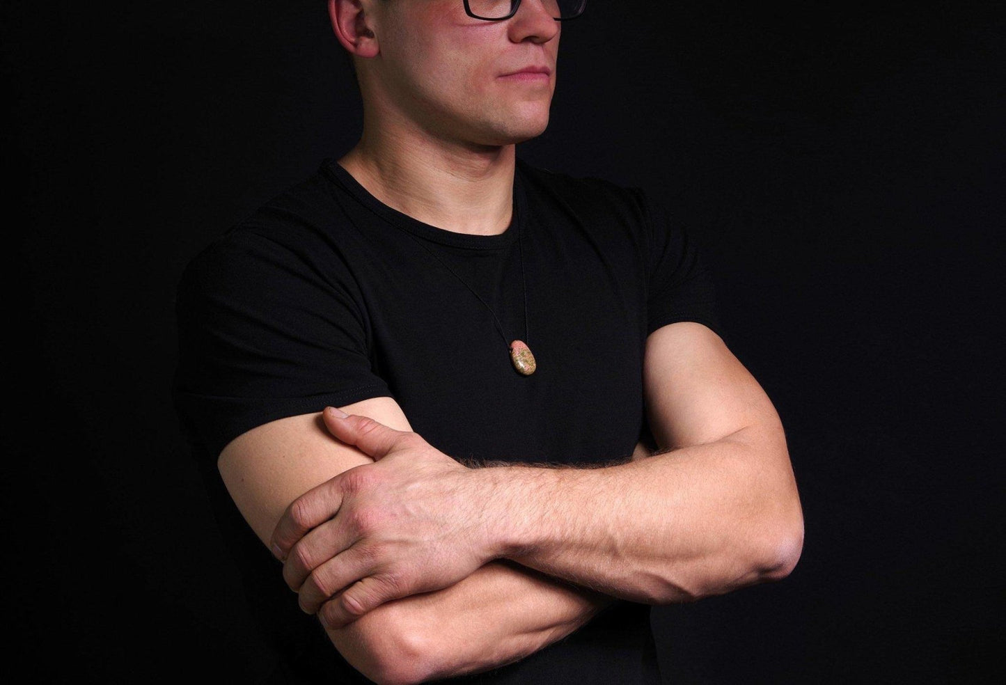 Unakite pendant – Drop