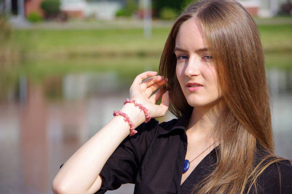 Rodochrozite bracelet – Chips - www.Crystals.eu