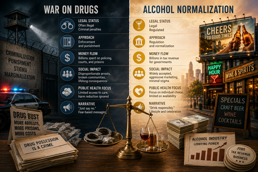 Fight on Drugs vs. Alcohol Normalization