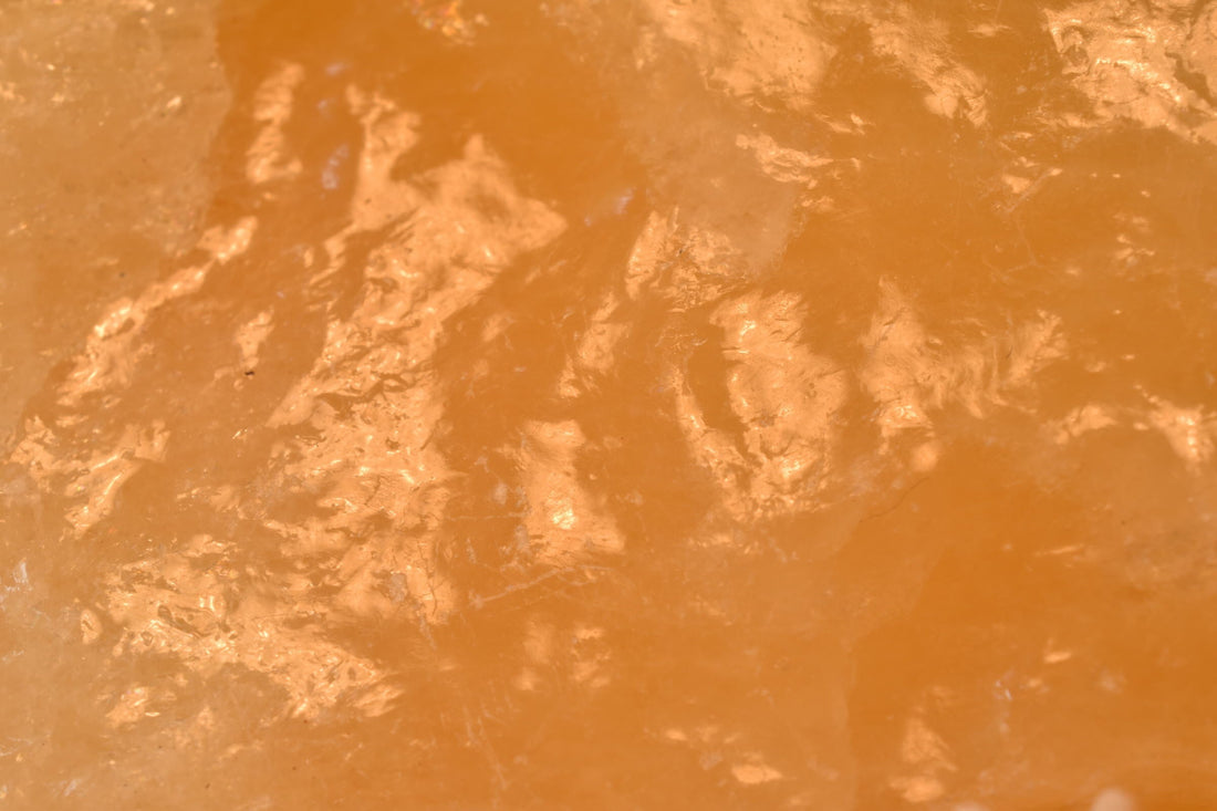 Orange calcite: Grading & Localities