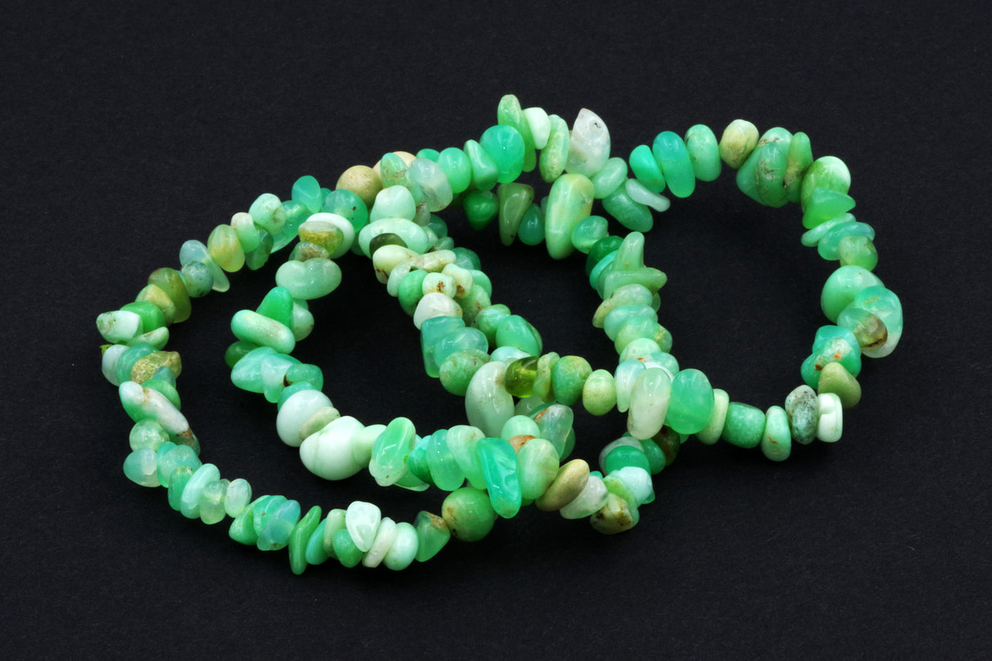 Chrysopraas armband – Chips
