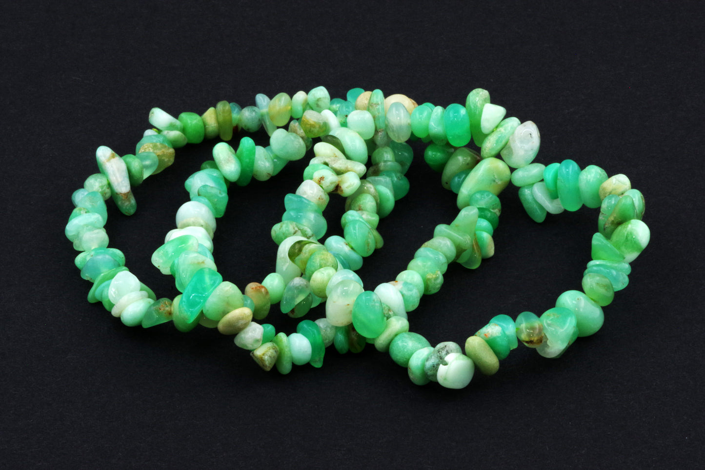 Chrysopraas armband – Chips