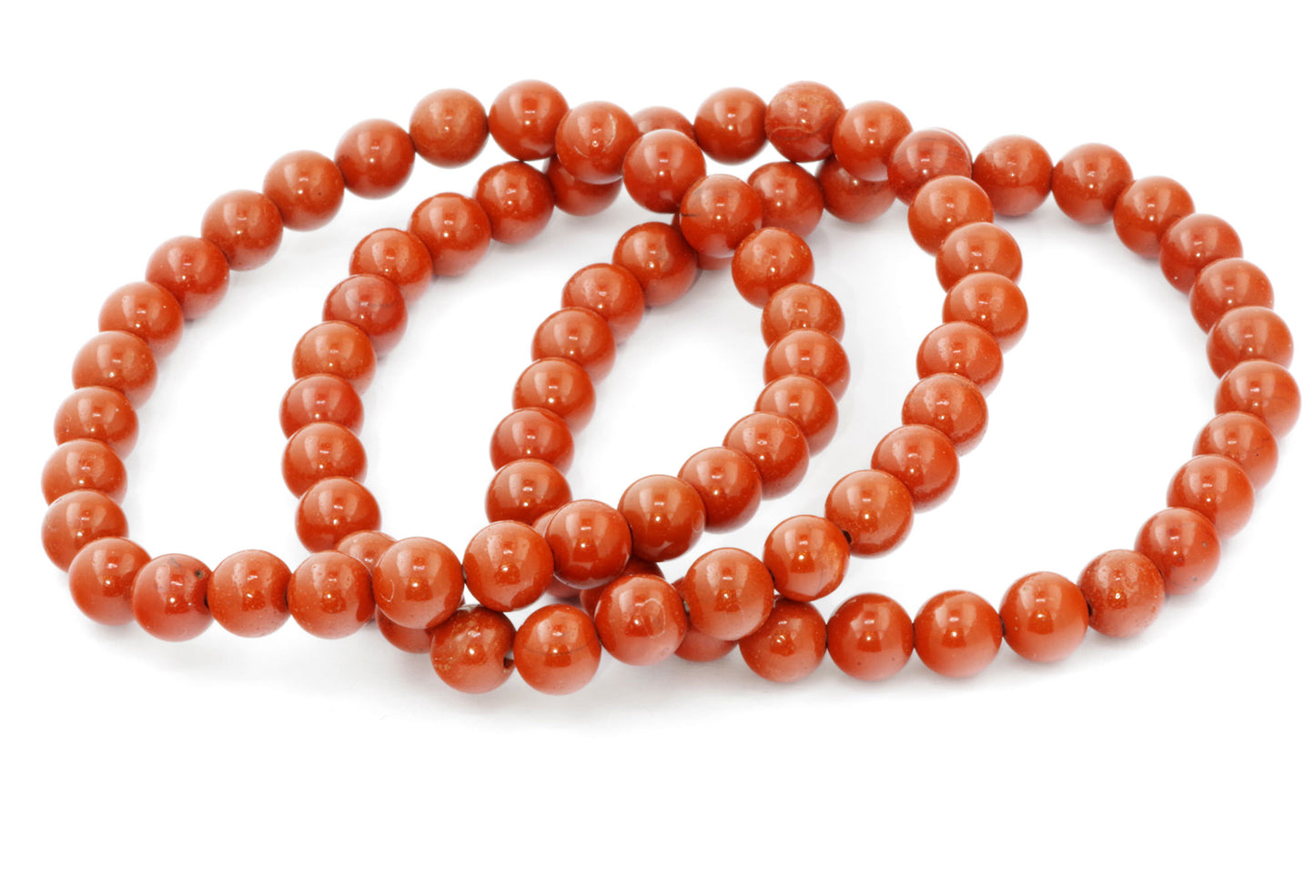 Bracelet jaspe rouge – 6mm