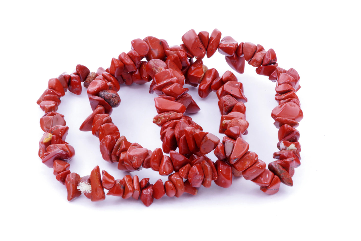 Rött jaspisarmband – Chips