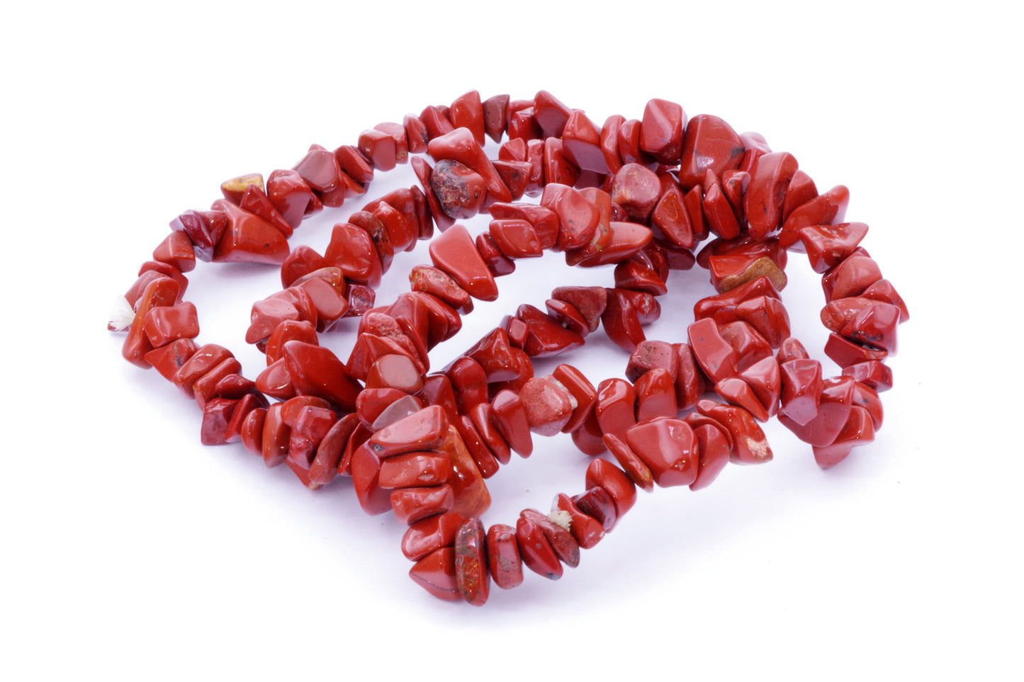 Rött jaspisarmband – Chips