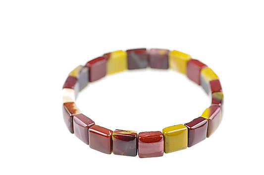 Mookaite Jasper -armband - fyrkant