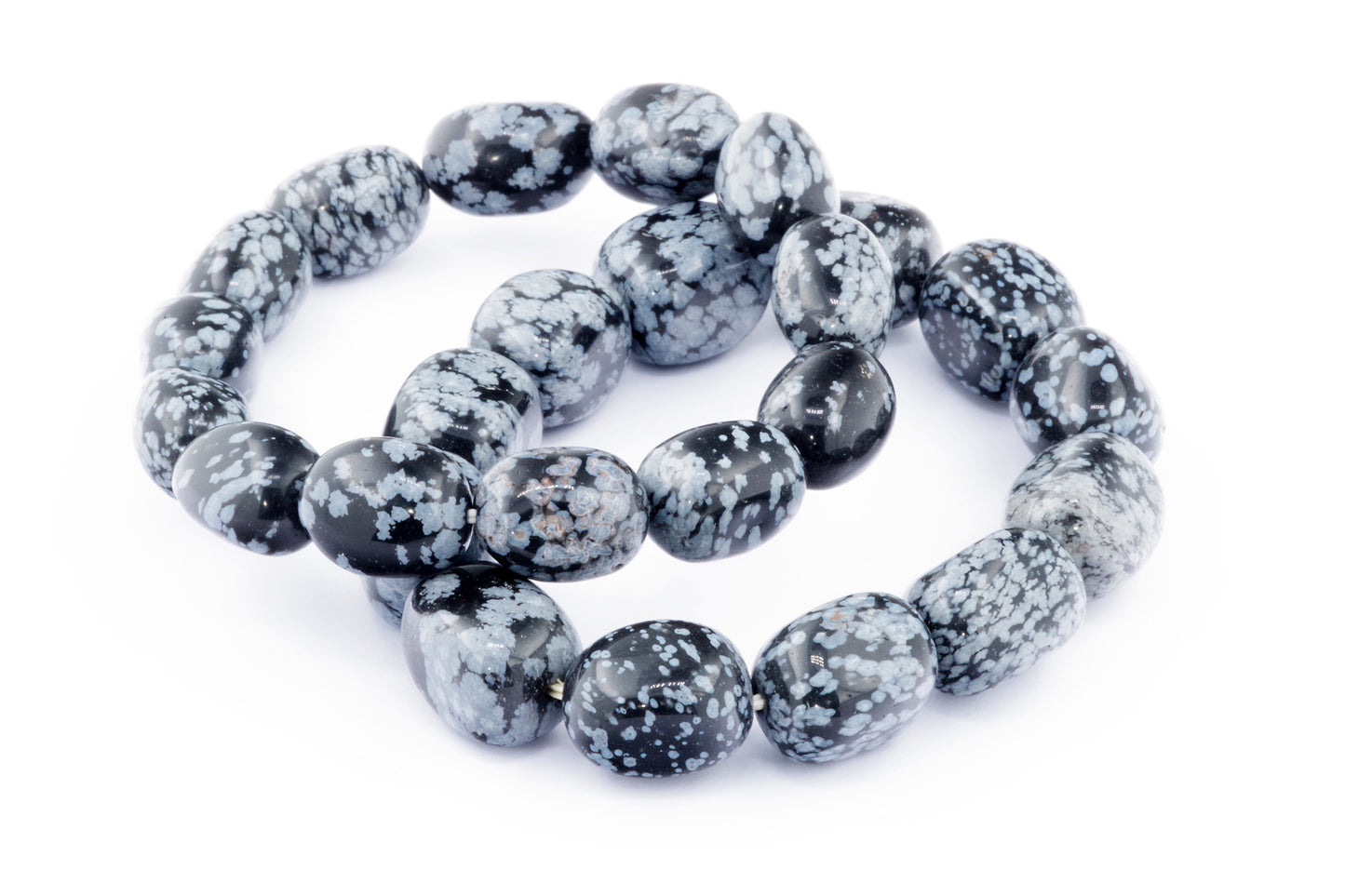 Kar tanesi obsidyen bileklik – Mücevher