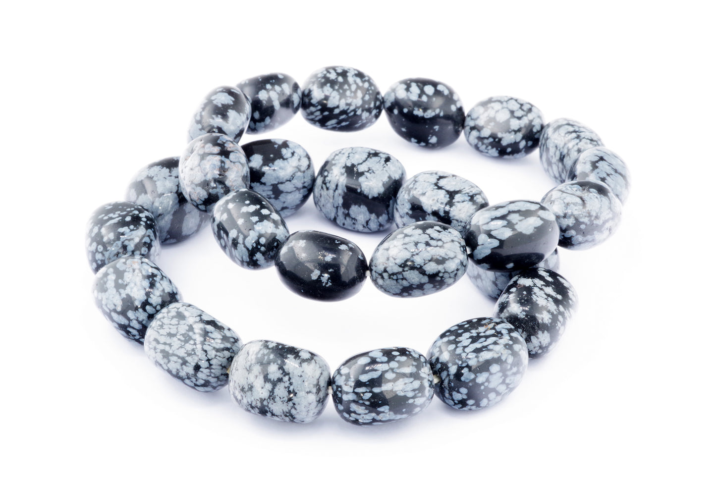 Kar tanesi obsidyen bileklik – Mücevher