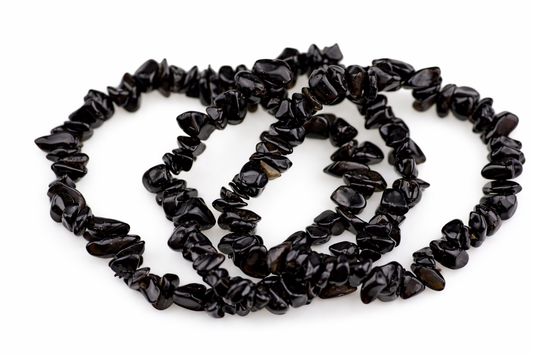 Obsidiánský náramek - čipy