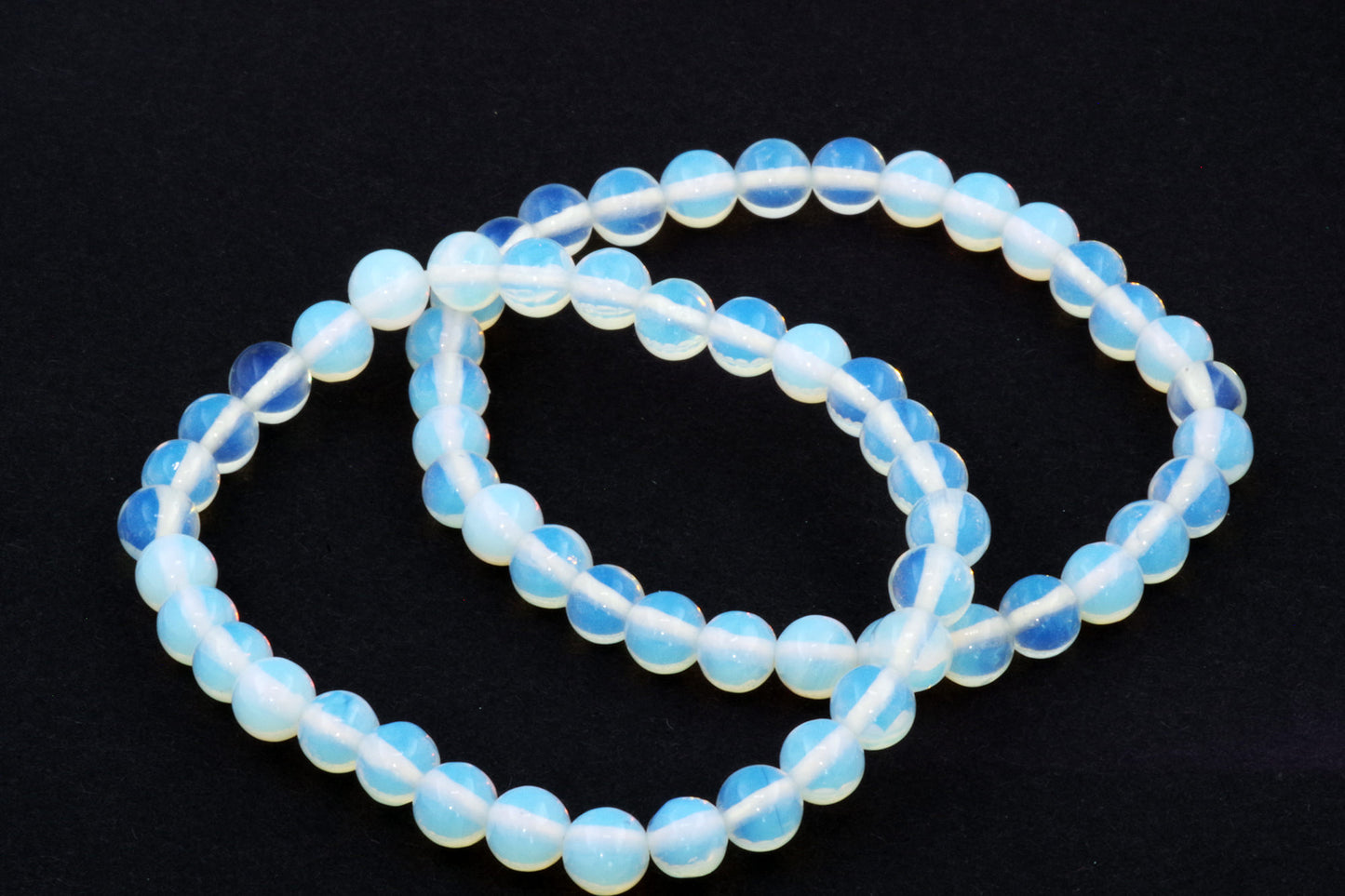Bracelet opale de verre – 6 mm