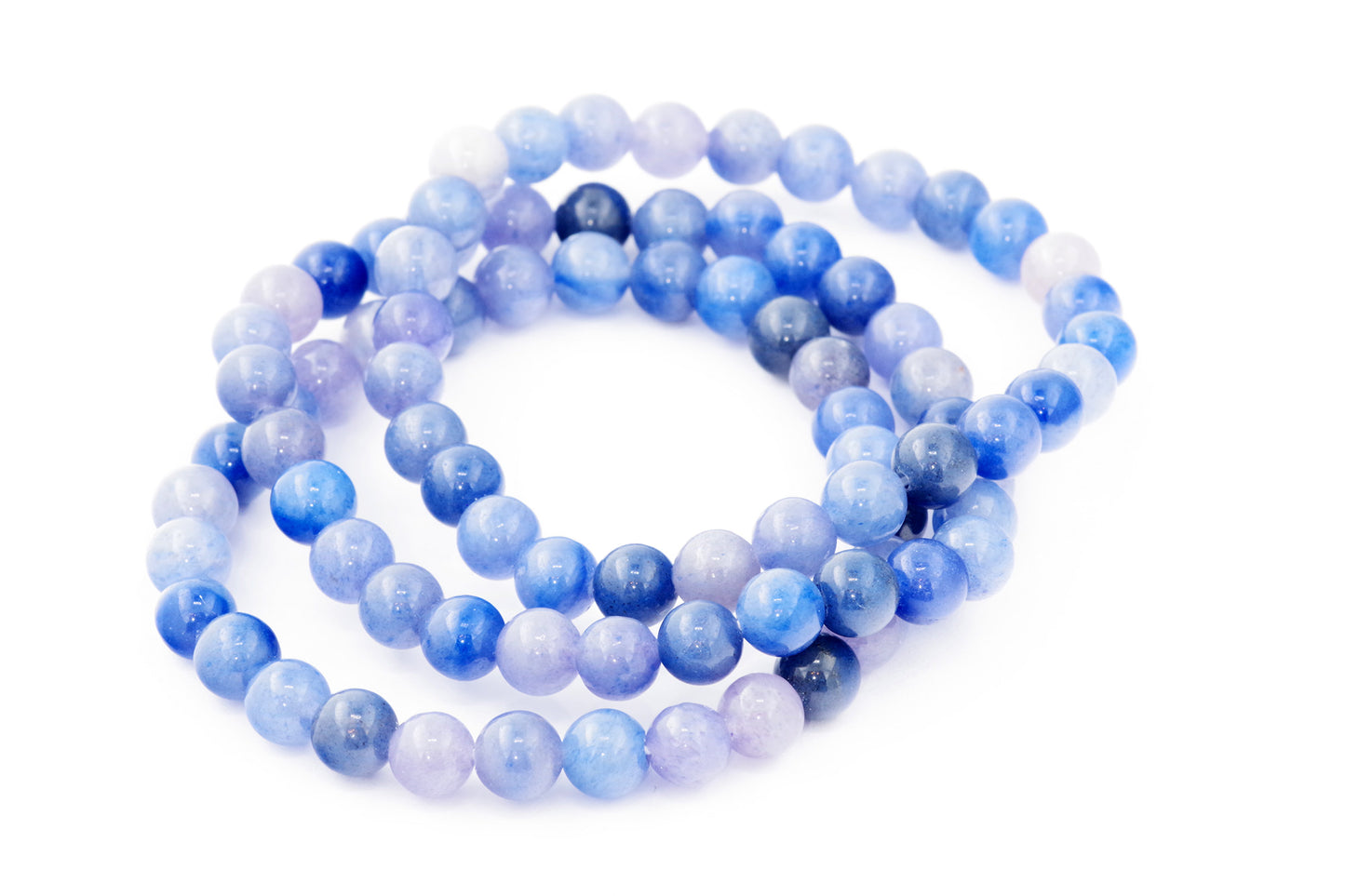 Bracelet quartz bleu – 6mm