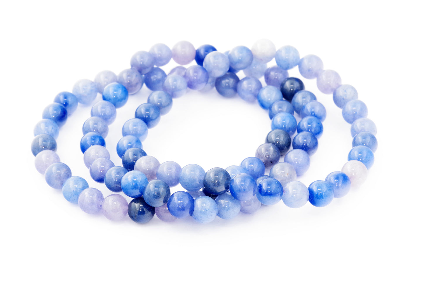 Bracelet quartz bleu – 6mm