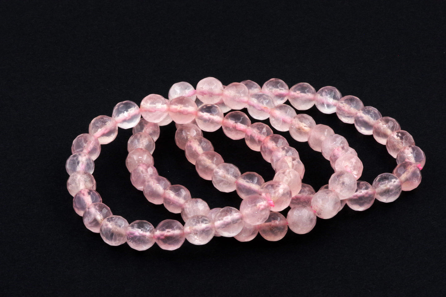 Rose quartz bracelet – Faceted