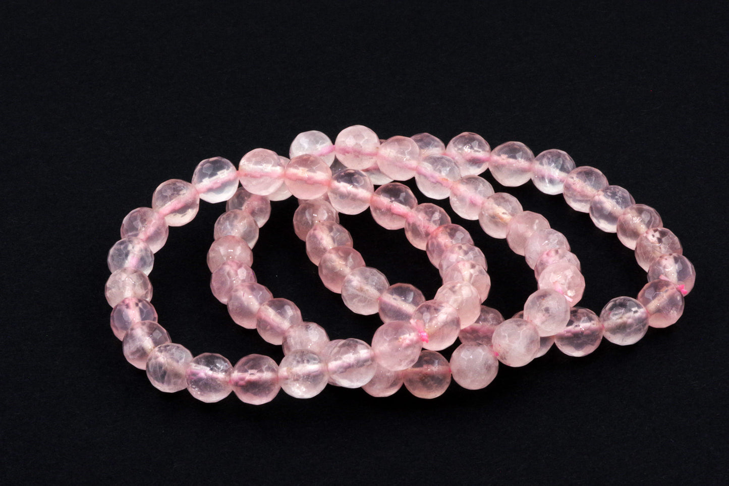 Rose quartz bracelet – Faceted