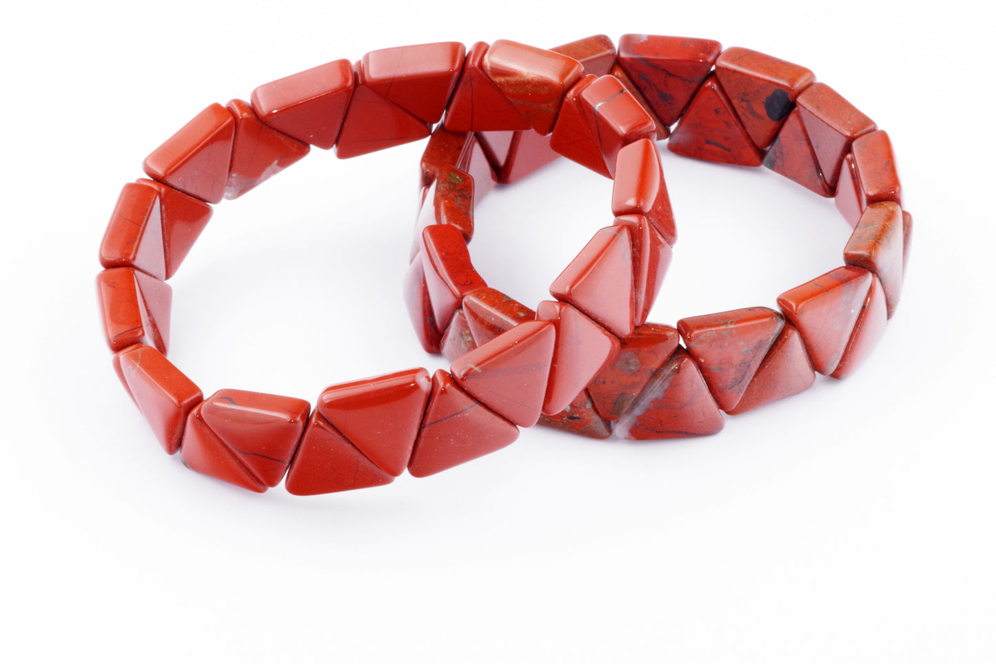 Rode Jaspis armband – Driehoek