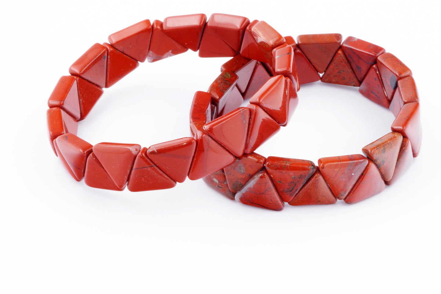 红碧玉手链 – 三角形
