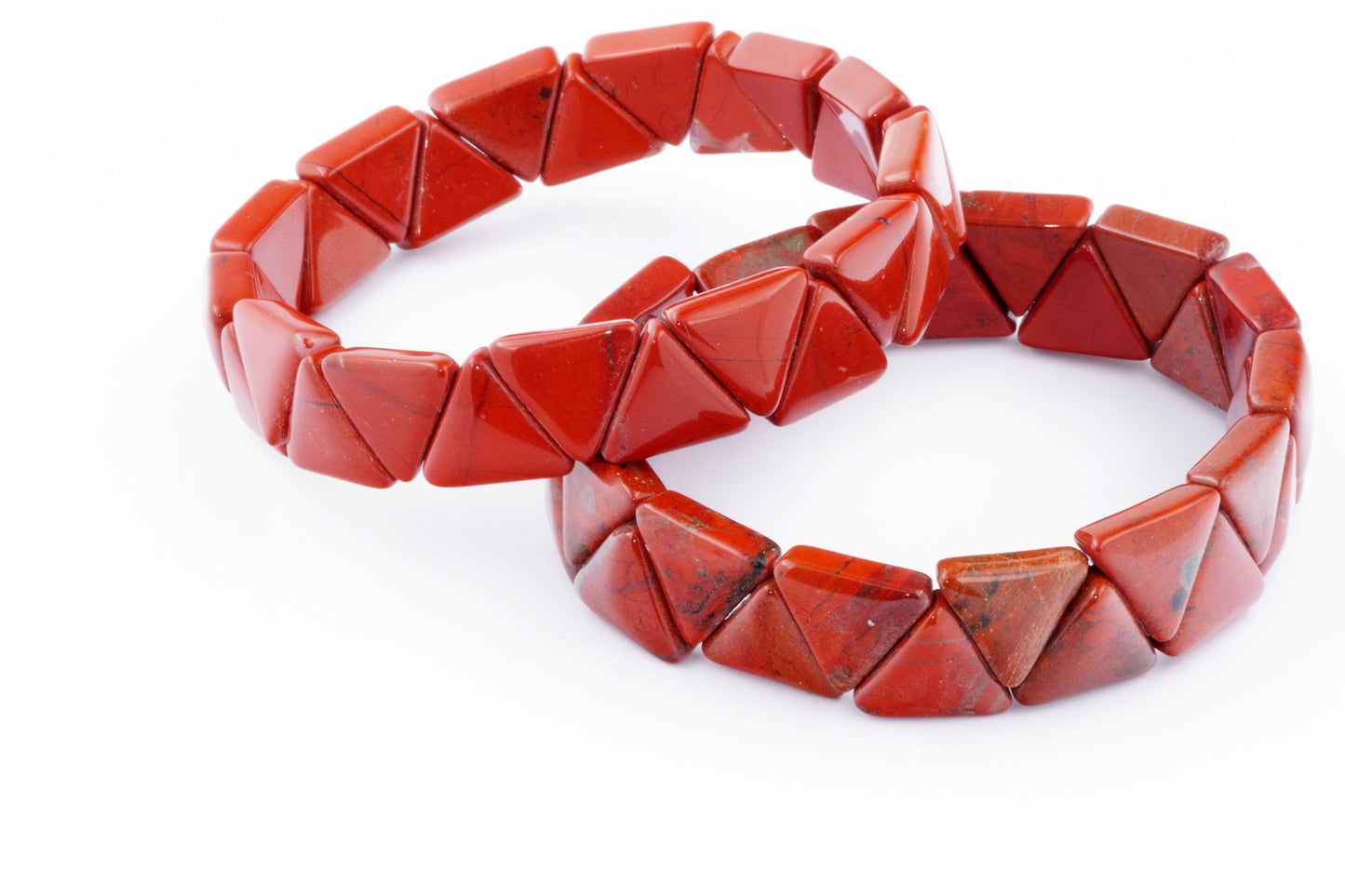 Náramek z červeného jaspisu – trojúhelník