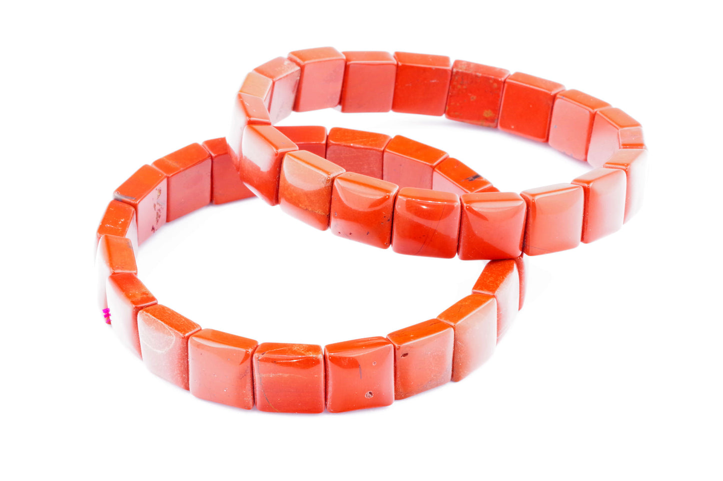 Rode Jaspis armband – Vierkant