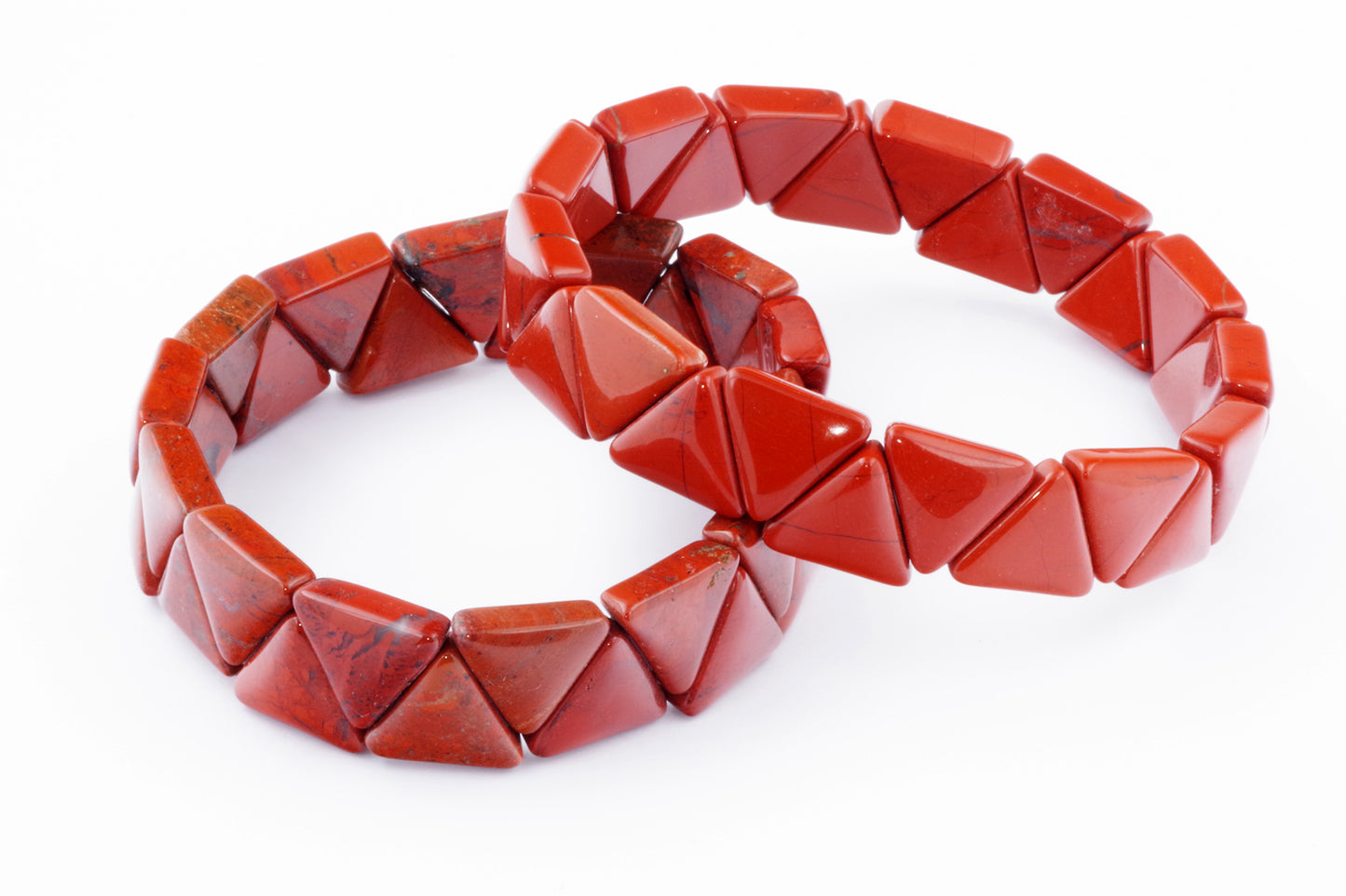 Браслет из красной яшмы – Треугольник