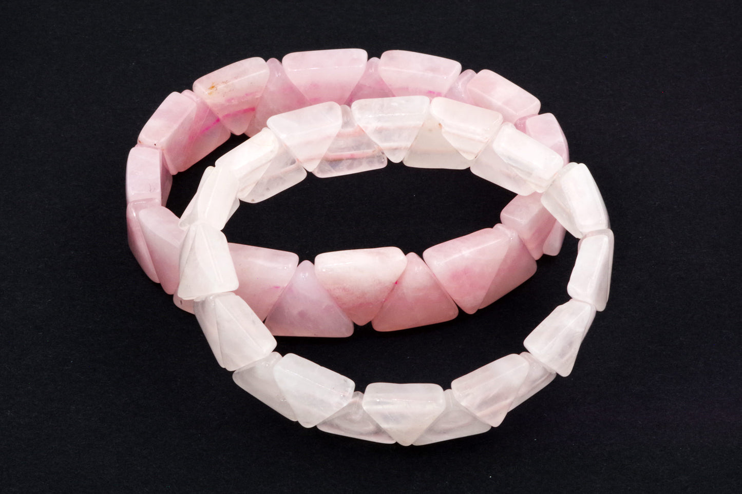 Rose quartz bracelet – Triangle