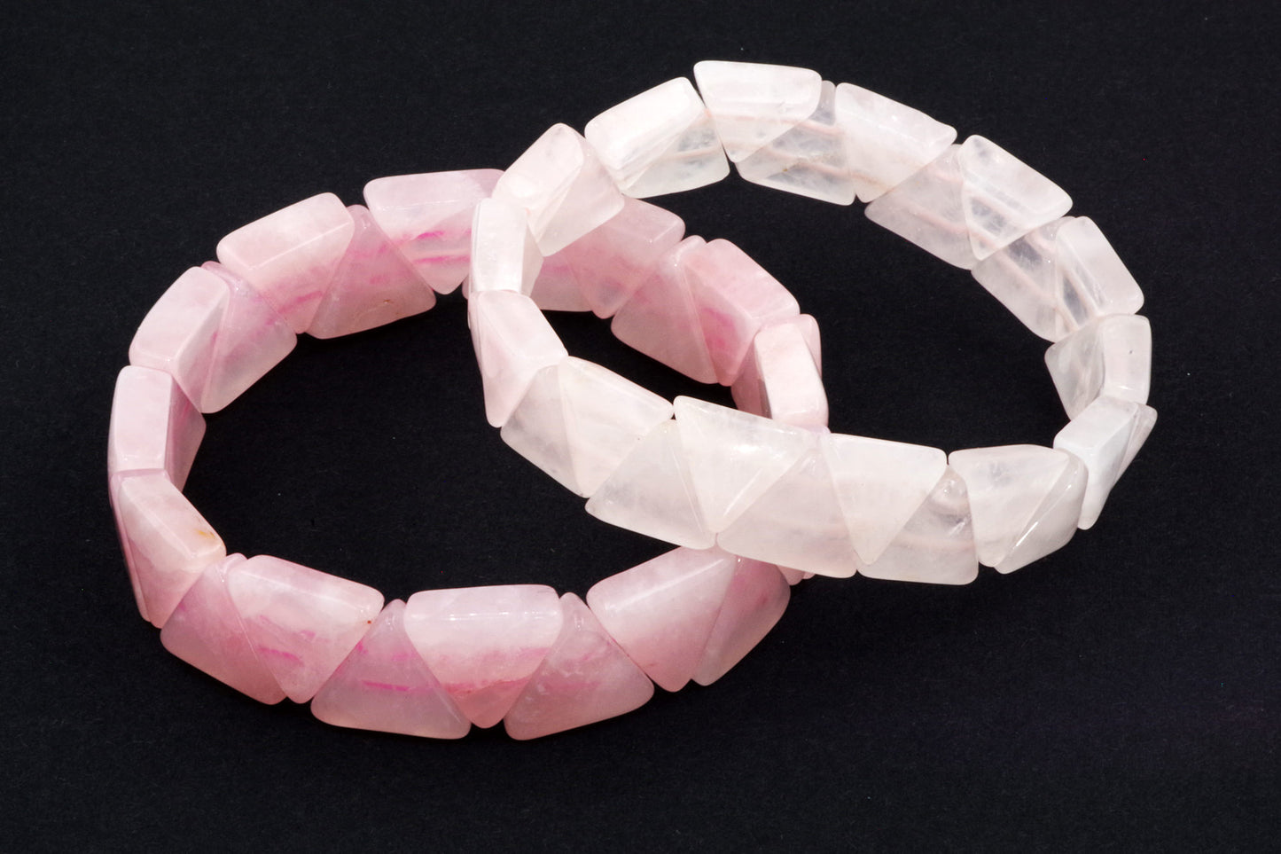 Bracelet quartz rose – Triangle