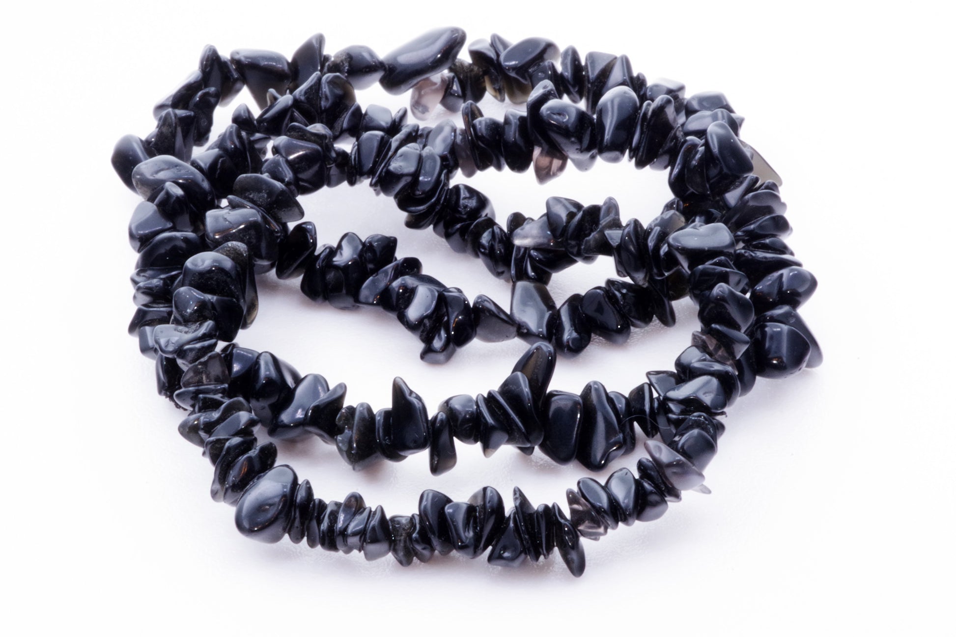Obsidian bracelet – Chips - www.Crystals.eu