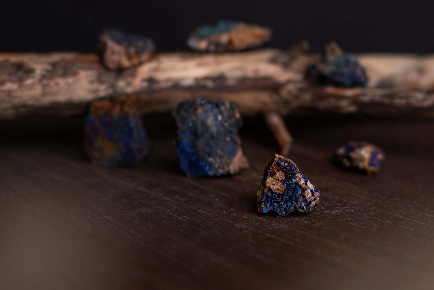 Azurite in its natural state