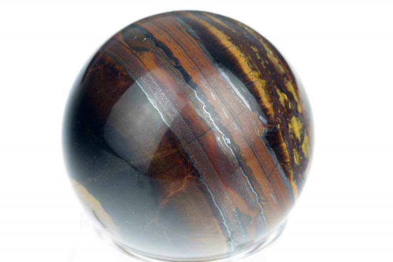 Iron tiger eye sphere – 40mm