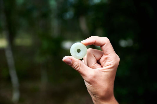 Jade pendant – Donut 30mm