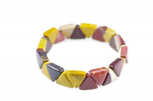 Mookaite jasper bracelet – Triangle