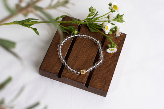 Quartz bracelet – 925 silver - 6mm - www.Crystals.eu