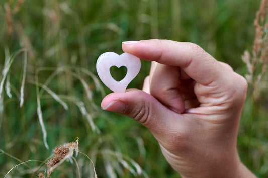 Rose quartz pendant – Fashion Heart