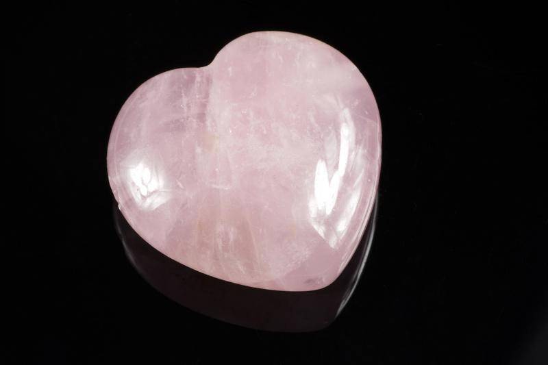 Rose quartz pendant – Heart
