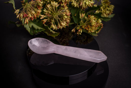 Rose quartz spoon 15 cm - www.Crystals.eu